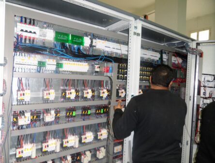 Confection une armoire avec transformateur 125kVA d’une station d’épuration à Tozeur